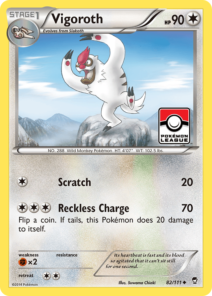 Vigoroth (82/111) [XY: Furious Fists] - Doe's Cards