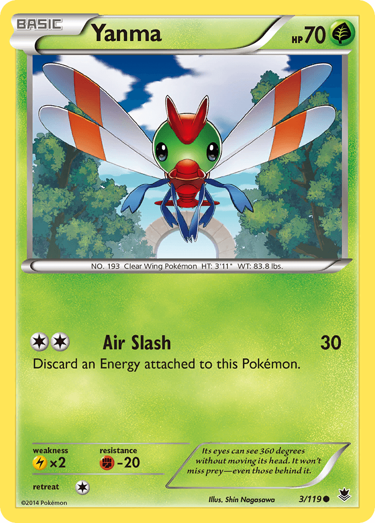 Yanma (3/119) [XY: Phantom Forces] - Doe's Cards