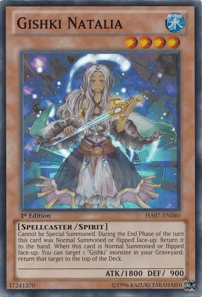 Gishki Natalia [HA07-EN040] Super Rare - Doe's Cards