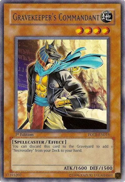 Gravekeeper's Commandant [FOTB-EN015] Rare - Doe's Cards