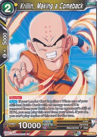 Krillin, Making a Comeback (BT12-095) [Vicious Rejuvenation] - Doe's Cards