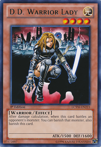 D.D. Warrior Lady [LCYW-EN215] Rare - Doe's Cards