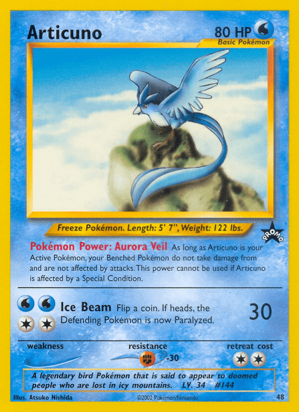 Articuno (48) [Wizards of the Coast: Black Star Promos] - Doe's Cards