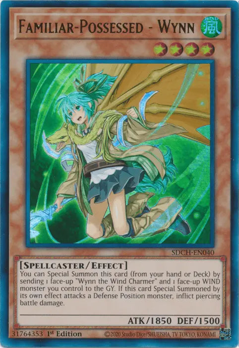 Familiar-Possessed - Wynn (Alternate Art) [SDCH-EN040] Ultra Rare - Doe's Cards