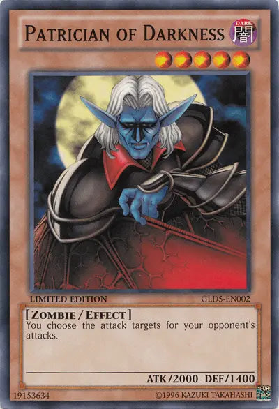 Patrician of Darkness [GLD5-EN002] Common - Doe's Cards