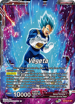 Vegeta // SSB Vegeta, Spirit Boost Elite (Starter Deck Exclusive) (SD15-01) [Cross Spirits] - Doe's Cards