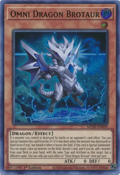 Omni Dragon Brotaur [MP20-EN059] Ultra Rare - Doe's Cards