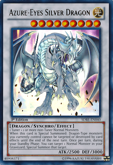 Azure-Eyes Silver Dragon [SDBE-EN040] Ultra Rare - Doe's Cards