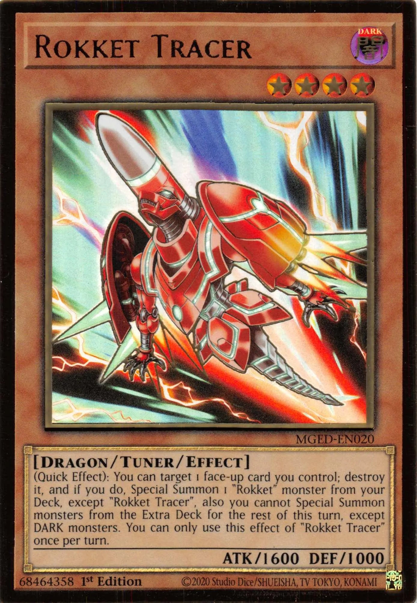 Rokket Tracer [MGED-EN020] Gold Rare - Doe's Cards