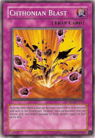 Chthonian Blast [DR04-EN110] Common - Doe's Cards