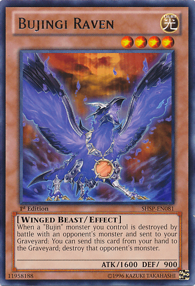 Bujingi Raven [SHSP-EN081] Rare - Doe's Cards