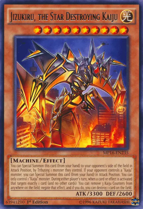 Jizukiru, the Star Destroying Kaiju [MP16-EN235] Rare - Doe's Cards