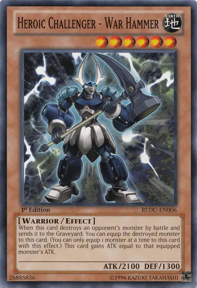 Heroic Challenger - War Hammer [REDU-EN006] Common - Doe's Cards