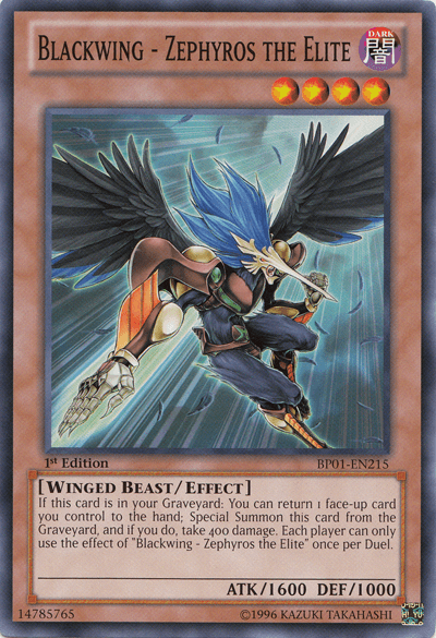 Blackwing - Zephyros the Elite [BP01-EN215] Common - Doe's Cards