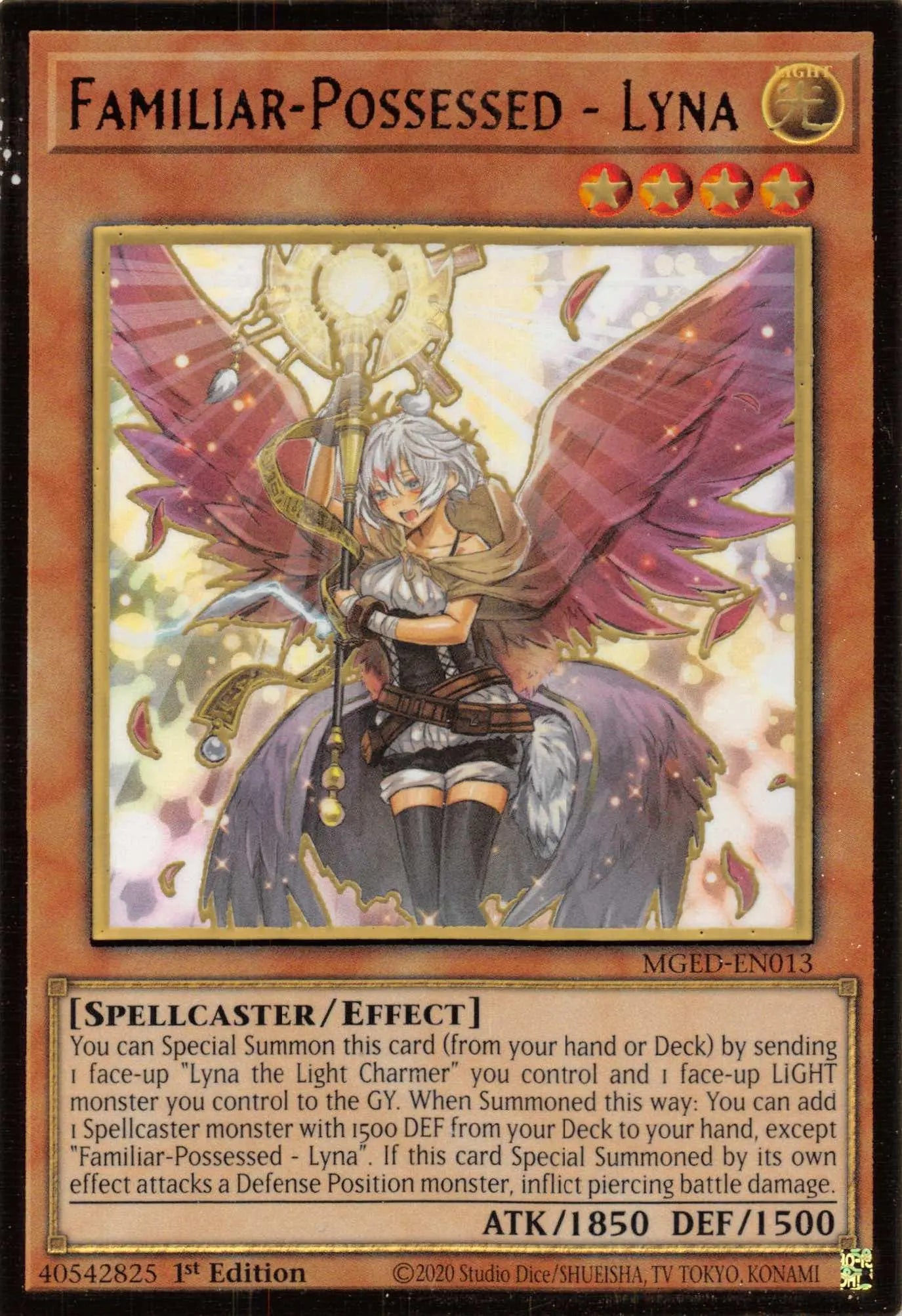 Familiar-Possessed - Lyna (Alternate Art) [MGED-EN013] Gold Rare - Doe's Cards