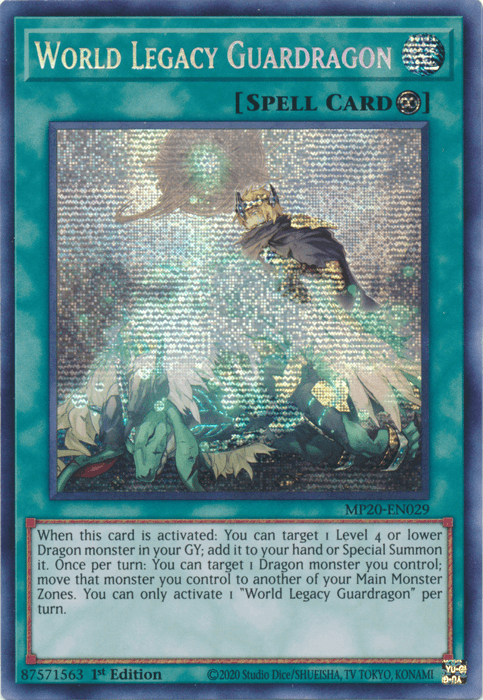 World Legacy Guardragon [MP20-EN029] Prismatic Secret Rare - Doe's Cards