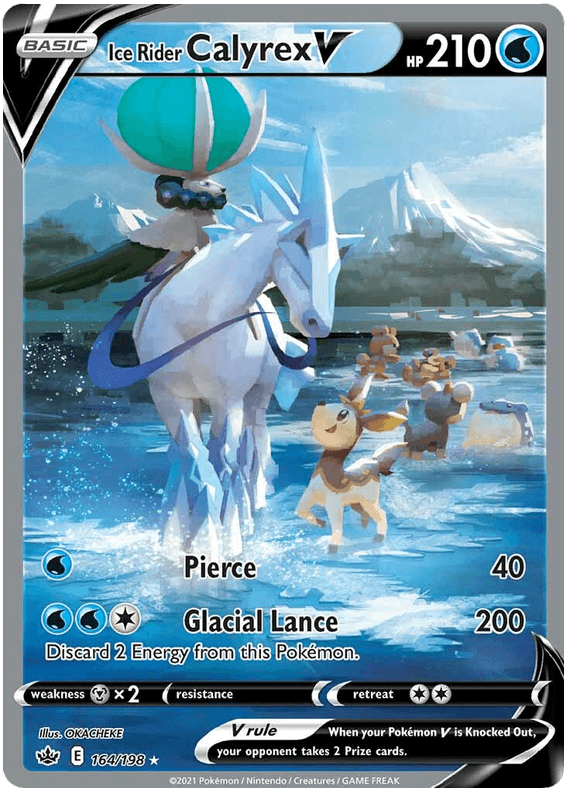 Ice Rider Calyrex V (164/198) [Sword & Shield: Chilling Reign] - Doe's Cards