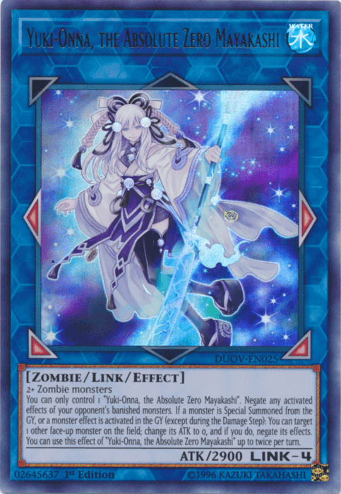 Yuki-Onna, the Absolute Zero Mayakashi [DUOV-EN025] Ultra Rare - Doe's Cards