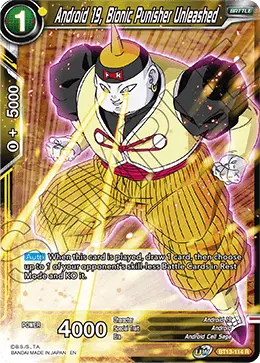 Android 19, Bionic Punisher Unleashed (Rare) (BT13-114) [Supreme Rivalry] - Doe's Cards