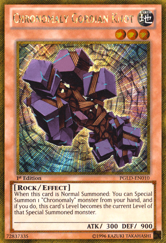 Chronomaly Gordian Knot [PGLD-EN010] Gold Secret Rare - Doe's Cards