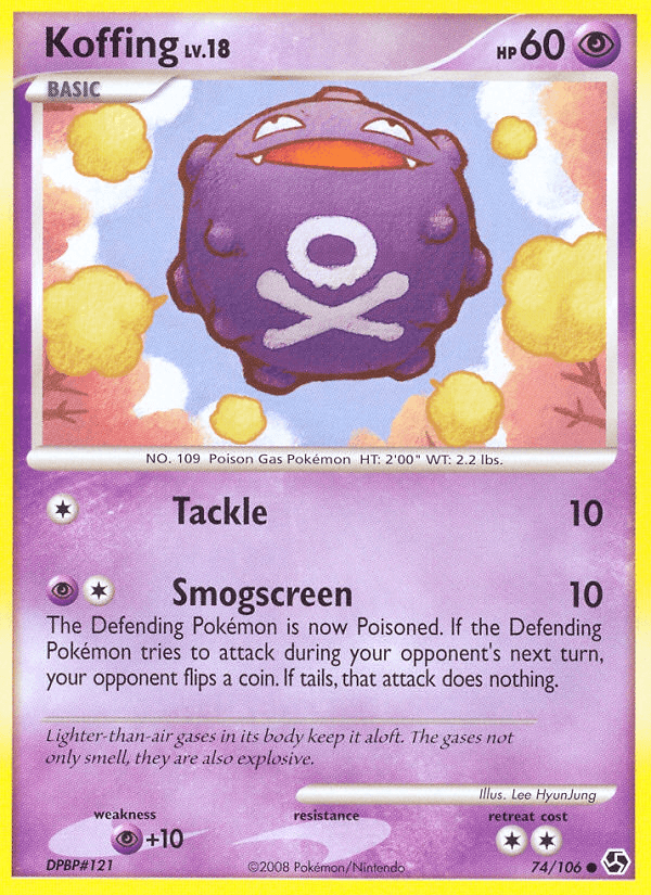 Koffing (74/106) [Diamond & Pearl: Great Encounters] - Doe's Cards