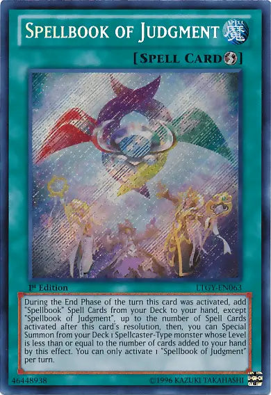 Spellbook of Judgment [LTGY-EN063] Secret Rare - Doe's Cards