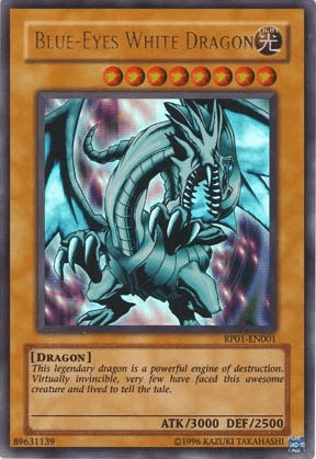 Blue-Eyes White Dragon [RP01-EN001] Ultra Rare - Doe's Cards