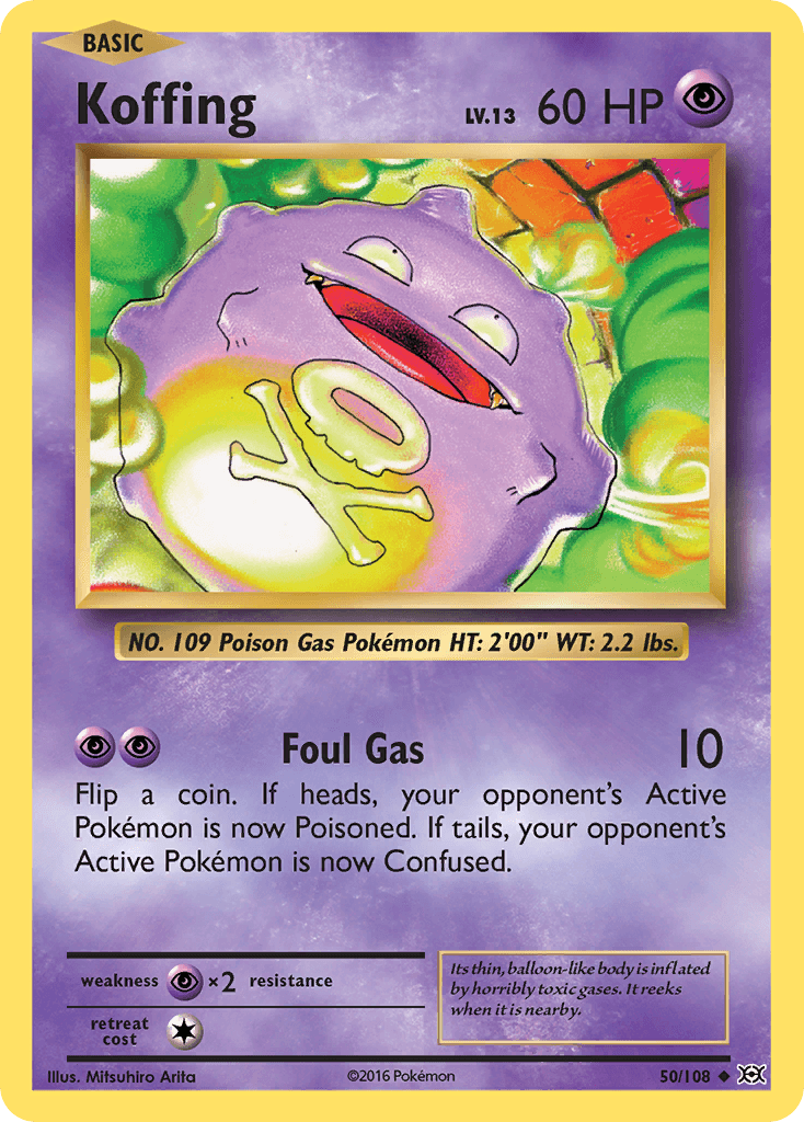 Koffing (50/108) [XY: Evolutions] - Doe's Cards
