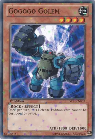 Gogogo Golem [SP13-EN003] Starfoil Rare - Doe's Cards