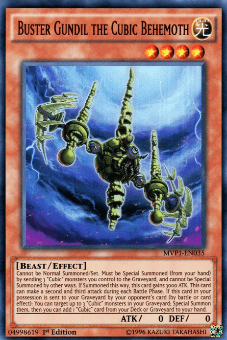 Buster Gundil the Cubic Behemoth [MVP1-EN035] Ultra Rare - Doe's Cards