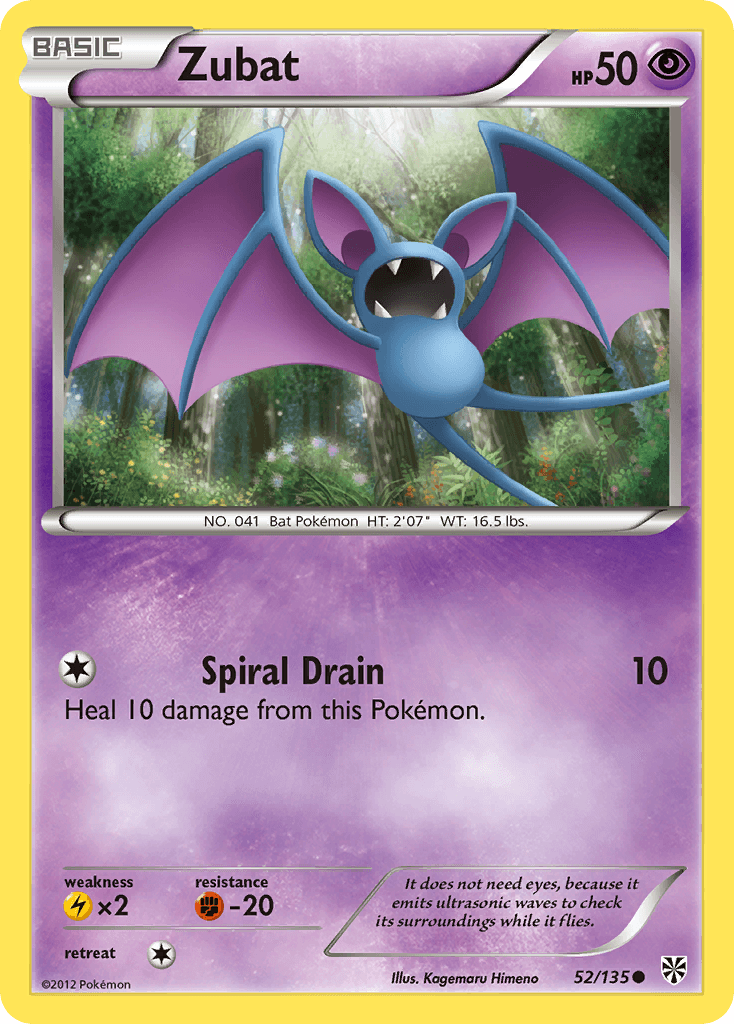 Zubat (52/135) [Black & White: Plasma Storm] - Doe's Cards