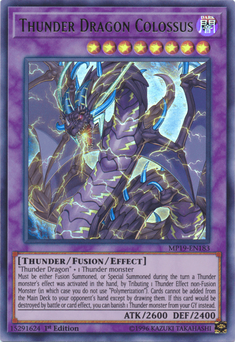 Thunder Dragon Colossus [MP19-EN183] Ultra Rare - Doe's Cards