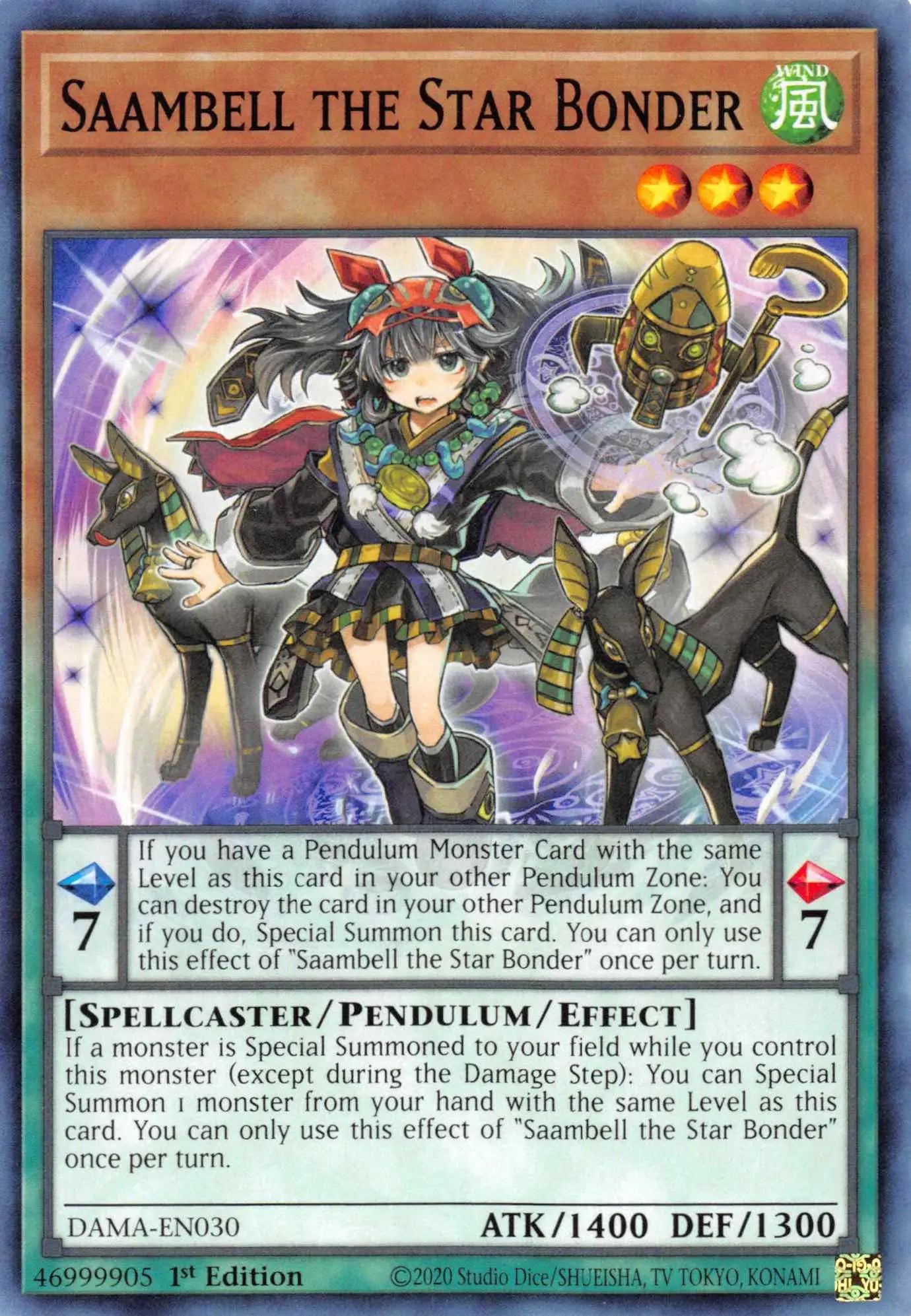 Saambell the Star Bonder [DAMA-EN030] Common - Doe's Cards
