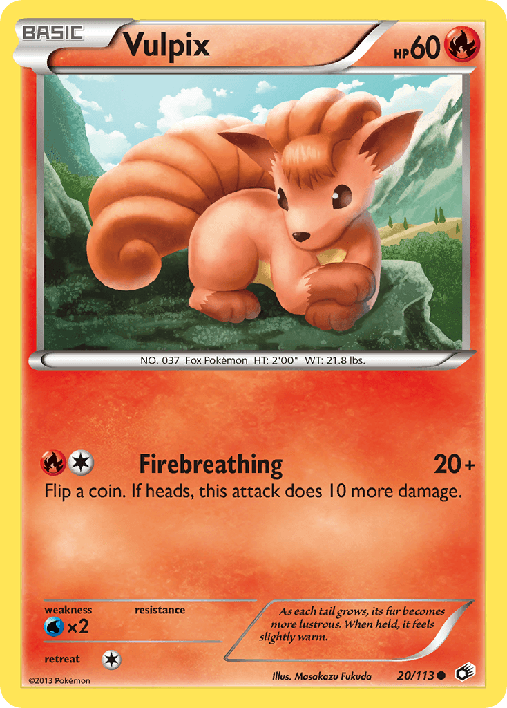 Vulpix (20/113) [Black & White: Legendary Treasures] - Doe's Cards