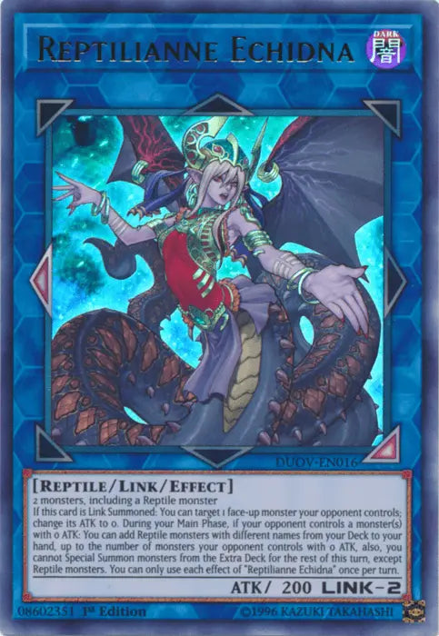 Reptilianne Echidna [DUOV-EN016] Ultra Rare - Doe's Cards