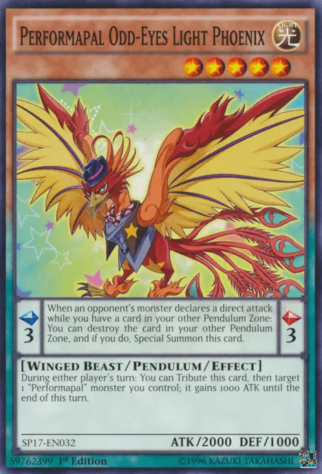 Performapal Odd-Eyes Light Phoenix [SP17-EN032] Common - Doe's Cards