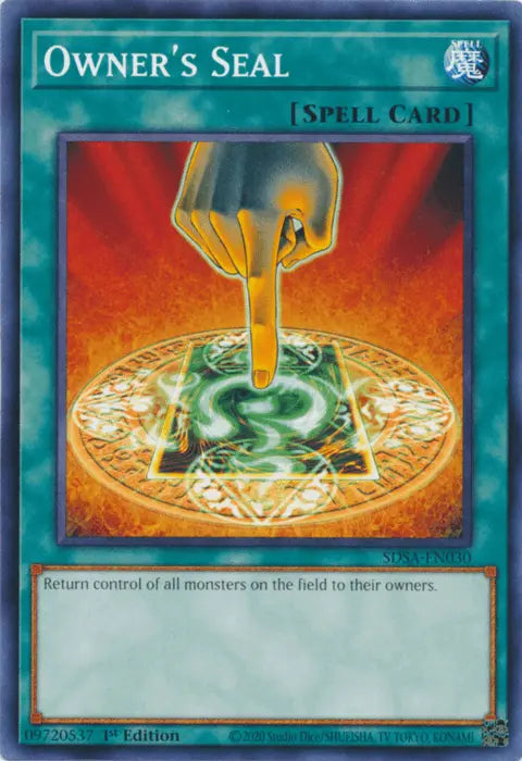 Owner's Seal [SDSA-EN030] Common - Doe's Cards