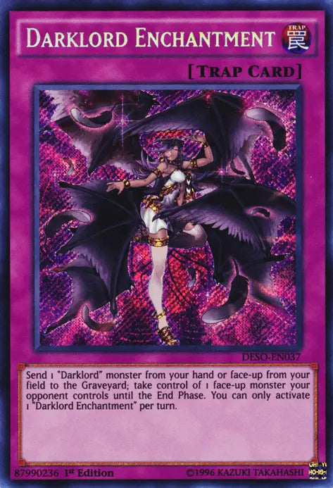 Darklord Enchantment [DESO-EN037] Secret Rare - Doe's Cards