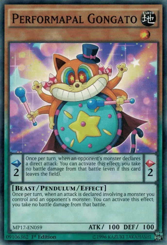 Performapal Gongato [MP17-EN059] Common - Doe's Cards
