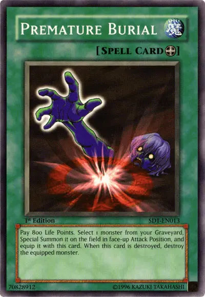 Premature Burial [SD1-EN013] Common - Doe's Cards