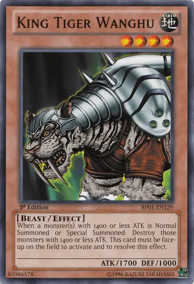 King Tiger Wanghu [BP01-EN129] Common - Doe's Cards