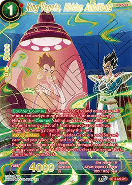 King Vegeta, Hidden Ambitions (Special Rare) (BT13-020) [Supreme Rivalry] - Doe's Cards