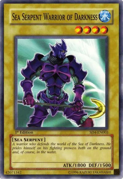 Sea Serpent Warrior of Darkness [SD4-EN003] Common - Doe's Cards