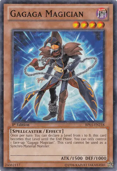 Gagaga Magician [BP01-EN218] Starfoil Rare - Doe's Cards