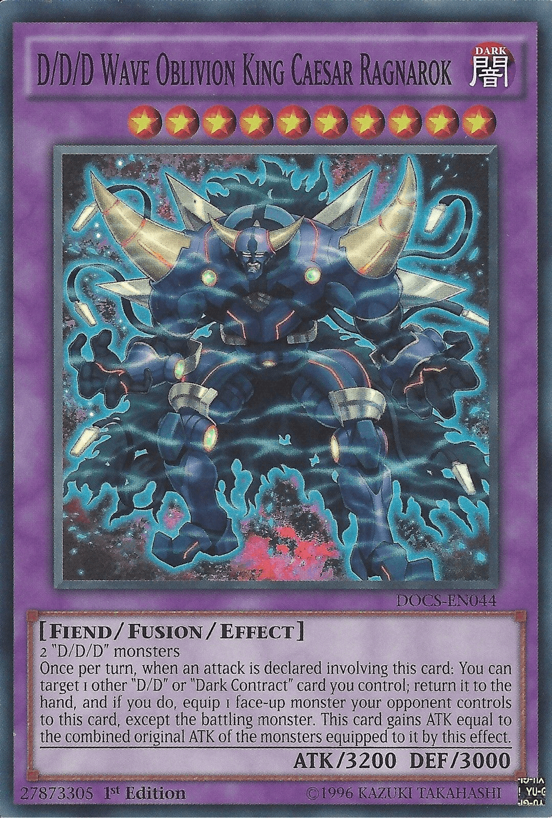 D/D/D Wave Oblivion King Caesar Ragnarok [DOCS-EN044] Super Rare - Doe's Cards