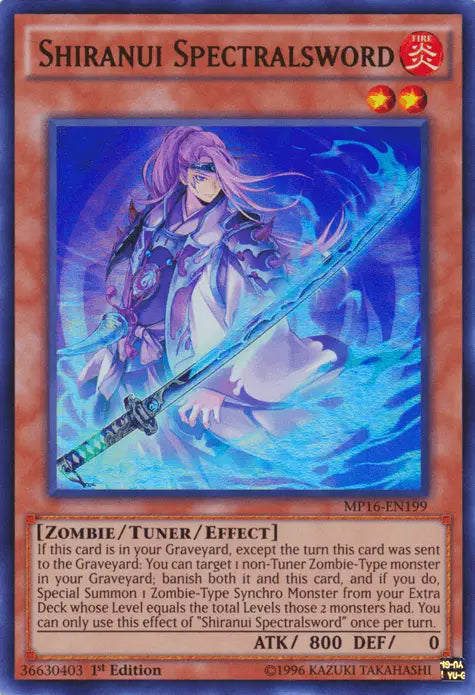 Shiranui Spectralsword [MP16-EN199] Ultra Rare - Doe's Cards