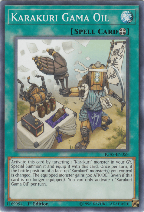 Karakuri Gama Oil [IGAS-EN058] Common - Doe's Cards
