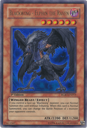 Blackwing - Elphin the Raven [RGBT-EN013] Ultra Rare - Doe's Cards