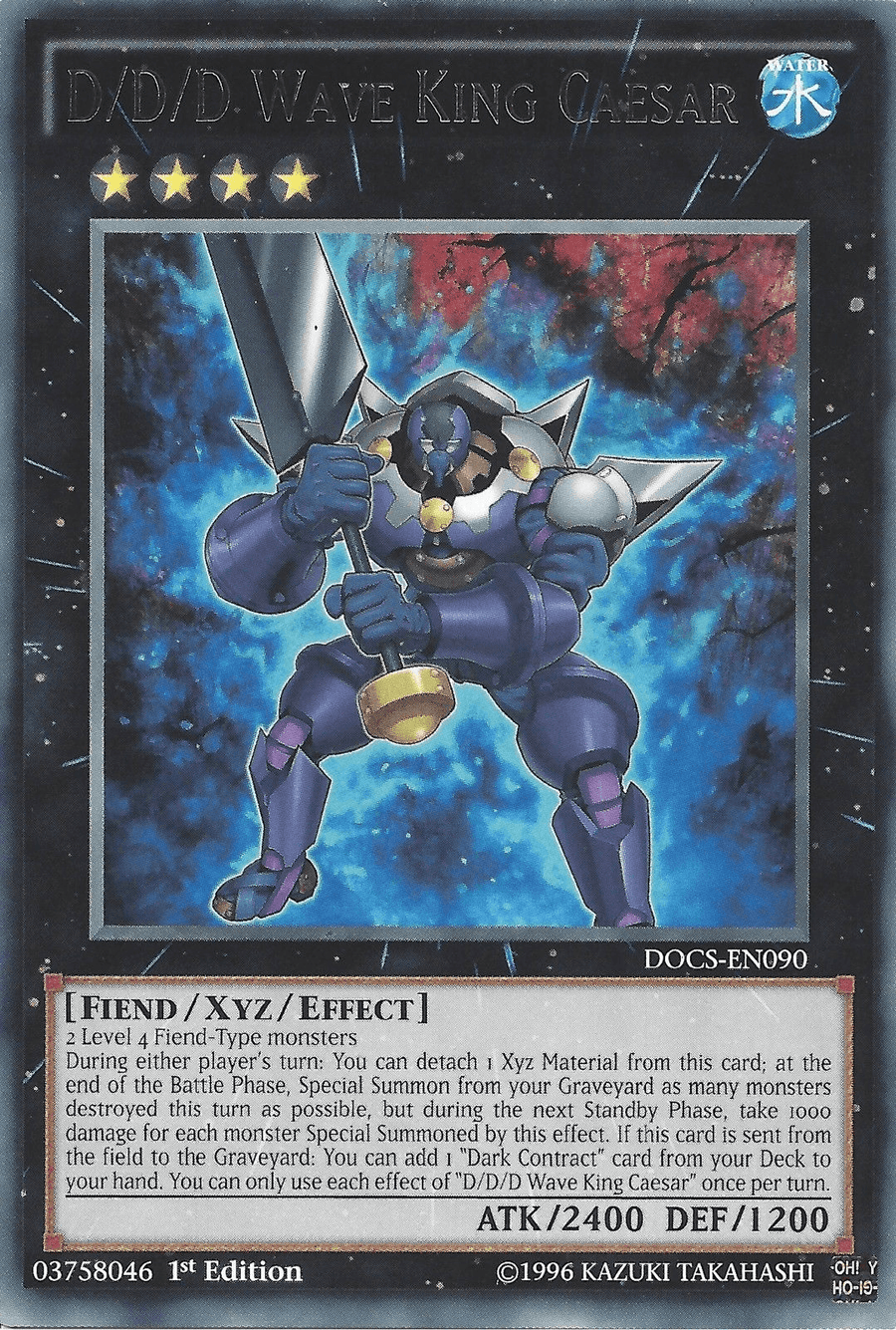 D/D/D Wave King Caesar [DOCS-EN090] Rare - Doe's Cards