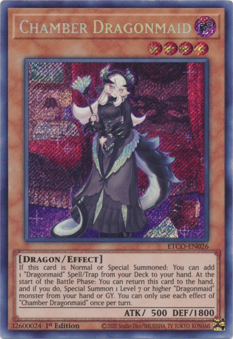 Chamber Dragonmaid [ETCO-EN026] Secret Rare - Doe's Cards